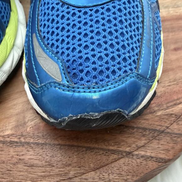 ASICS Gel-Kayano 21 Running Shoes Mens Size 8.5 Blue Neon Yellow Sneakers T4H2N - Picture 8 of 14